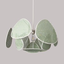 Mylamp Yeşil Bulut Doğal Hazeran Avize 75X35 Cm, 9+1 ve 3+1 Duylu
