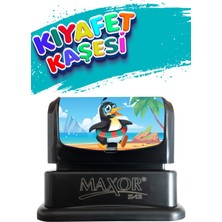 Kıyafet Kaşesi Penguen Temalı Öğrenci Kaşesi / Kıyafet Etiketi / Kumaş Kıyafet Kaşesi