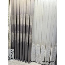 Nivemeshome Fethiye 614178 Gri V-5401 1/3 Sık Pileli Fon Perde Apm