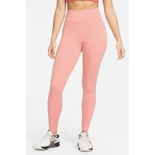 Nike One Luxe Leggings Tigh Fit Lazer Kesim Soft Yumuşak Toparlayıcı Tayt Pembe