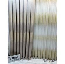 Nivemeshome Fethiye 614178 Taş V-5230 1/3 Sık Pileli Fon Perde Apm