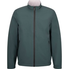 Yeşil Slim Fit Hakim Yaka Mont