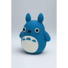 Totoro 10CM 3D Print Örgü Desenli Figür - Japon Anime Tarzı