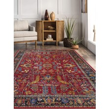 Rug Season Vitage Etnik Desen Eskitme Model Dokuma Taban Kilim
