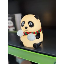 Panda Gece Lambası Dokunmatik Sensörlü Renkli Çocuklar İçin Usb Şarjlı İthal Ürün