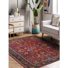 Rug Season Vitage Etnik Desen Eskitme Model Dokuma Taban Kilim
