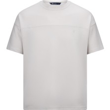 Taş Regular Fit Bisiklet Yaka Oversize Tişört