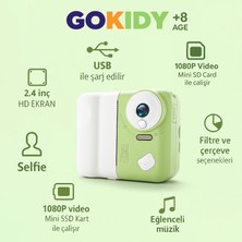 Gokidy Anında Baskı Yapabilen Dijital Çocuk Kamerası – 1080P, Hd Ekran, Selfie ve Müzik Özellikli