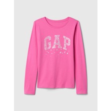Gap Kız Çocuk Pembe Grafikli T-Shirt