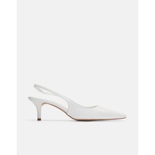 Agata Rugan Klasik  Ince Topuklu Ayakkabı - Beyaz