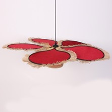 Mylamp Papatya Kadife Kumaş Avize 90 cm