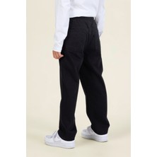 Erkek Çocuk Okul Gabardin Pantolon Beli Lastikli Rahat Kesim
