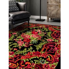 Rug Season Vitage Karabağ Çiçek Eskitme Model Dokuma Taban Kilim