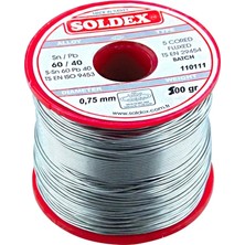 500 gr Lehim 0,75 mm Ince Soldex SN60 PB40