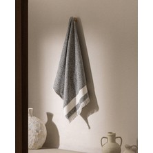 Madame Coco Brest %100 Pamuk Banyo Havlusu - Antrasit - 75X150 cm