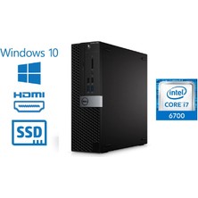 Dell Optiplex 7040 Sff Intel Core I7-6700 16 GB Ram 256 SSD Ddr4 Orjinal Windows - Outlet