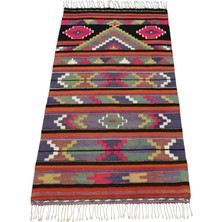Kilim Antik El Dokuma Otantik Mihraplı Malatya Yün Kilimi 0162 - Yeni - Çok Renkli