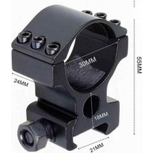 Skygo 30MM/21MM Tüfek Için Lazer Fener Bağlama Aparatı