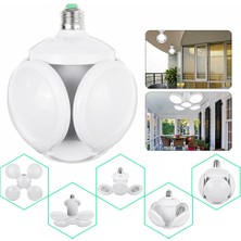 FBI F-1997 LED Futbol Ufo Ampul E27 28W 360 Derece Katlanır Lamba LED Spot Işık Beyaz Glop Led