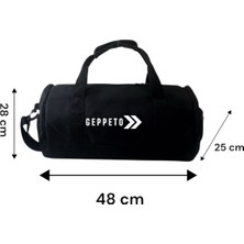 Unisex, Askılı, Seyahat, Günlük, Fitness  Silindir Spor Çantası ve Ayakkabı Filesi
