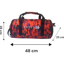 Unisex, Askılı, Seyahat, Günlük, Fitness  Silindir Spor Çantası ve Ayakkabı Filesi