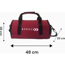 Unisex, Askılı, Seyahat, Günlük, Fitness  Silindir Spor Çantası ve Ayakkabı Filesi