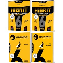Hız Yayınları 2026 6. Sınıf Türkçe + Fen Bilimleri Soru + Hibrit - Konu Seti 4 Kitap
