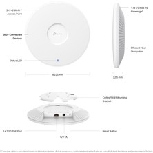 Tp-Link EAP772 Tavan Tipi BE9300 Wifi7 Kablosuz Access Point