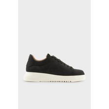 Emporio Armani Logolu Hakiki Deri Kalın Taban Sneaker Ayakkabı Erkek Ayakkabı EM003663 AF19998 UC001