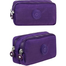 Unisex Krinkıl Kumaş Kalemlik – Su Geçirmez, Dayanıklı, Çift Bölmeli, Çok Gözlü Kalem Kutusu | Okul ve Ofis Kullanımı Için Hafif ve Geniş Iç Hacimli Tasarım