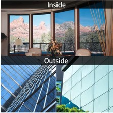 Aynalı Cam Filmi Oto Araç Ev Bina Balkon Ofis 100 cm x 1 Metre