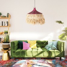 Mylamp Rafya ve Mendong Berry Aydınlatma 50X40 cm