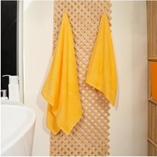 %100 Organik Pamuk Milano Premium 2'li Banyo Havlu Seti: 1ADET Banyo Havlusu ve 1ADET El,yüz Havlusu