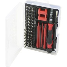 52in1 Saatçi - Telefoncu Tornavida Seti 42PCS Uç - 4-Cımbız-Vb.- 2-T.vida Sap - 3-Aparat - 1-Şeffaf Pls.kutu (5047)