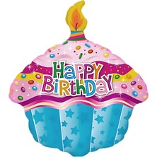 Deniz Parti Cupcake Folyo Balon 59*50 cm