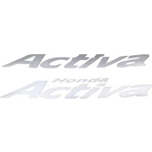 Honda Activa 100 Sele Altı Grenaj Sticker Gri Takım