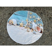 Yuvarlak Plaj, Kamp, Piknik Örtüsü Çap 150 cm