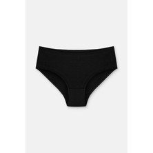 Suwen 3 Lü Paket Yüksek Bel Slip Külot - Siyah/Beyaz/Ten Rengi