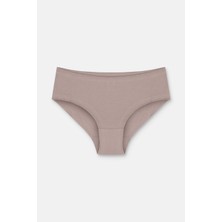 Suwen 3'lü Paket Yüksek Bel Slip Külot  - Ekru - Vizon - Pembe XL