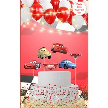 Deniz Parti Cars Temalı Pasta Üstü Figür Set
