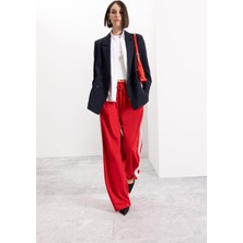 DeFacto Wide Leg Geniş Bol Paça Eşofman Altı Geniş Paça Beli Lastikli Bağcıklı Şeritli D4764AX24AU