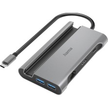 Hama Usb-C Hub CONNECT2MOBILE V2 - Çoklu Bağlantı Noktası, 7 Port