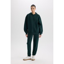 DeFacto Standart Boy Jogger Kalın Eşofman Altı Basic Düz Beli Paçası Lastikli Cepli D9934AX24WN