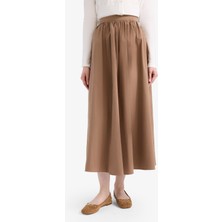 DeFacto A Kesim Esnek Belli Poplin Maxi Tesettür Etek E7453AX25SM