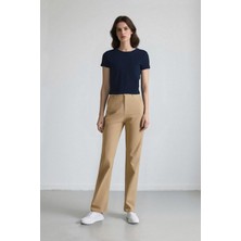 DeFacto Straight Fit Gabardin Pantolon Yüksek Bel E4346AX25SP