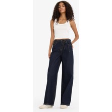 DeFacto Wide Leg Geniş Paça Bağcıklı Uzun Jean Pantolon
