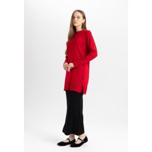 DeFacto Beli Lastikli Basic Siyah Triko Maxi Etek D2526AX24WN