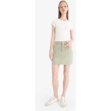 DeFacto Normal Bel Gabardin Mini Etek E5346AX25SP