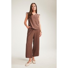 DeFacto Regular Fit Cep Detaylı Geniş Paça Pantolon F0988AX25SM