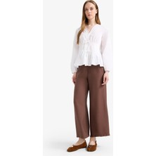 DeFacto Regular Fit Cep Detaylı Geniş Paça Pantolon F0988AX25SM